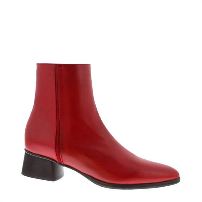 Carl Scarpa Megan Red Ankle Boots